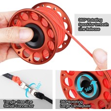 Катушка алюминиевая для дайвинга и подводной охоты с карабином (30 м) Катушка алюминиевая для дайвинга и подводной охоты с карабином (30 м)